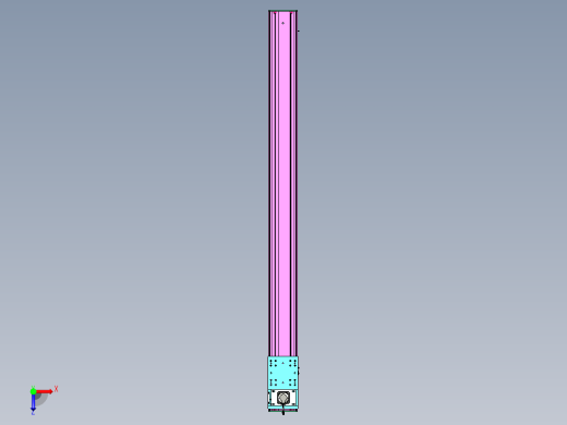 东锦齿条传动DH210G-L167-S2500-BU-减速机+P750W.STEP俯视缩略图