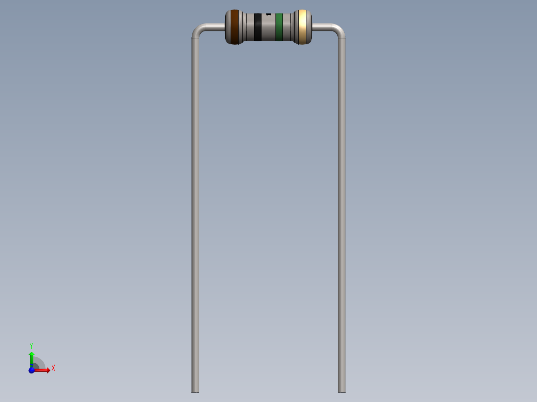 电容器 二极管 电阻器-Resistor 1M Ohm前视图