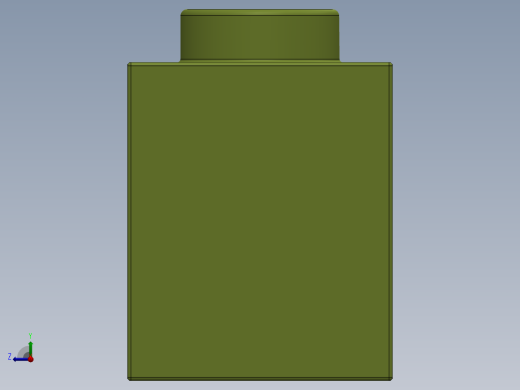 乐高机械组积木（横梁）-3701 Lime - Bright Yellowish Green Technic Brick 1 x 4 with Holes右视缩略图