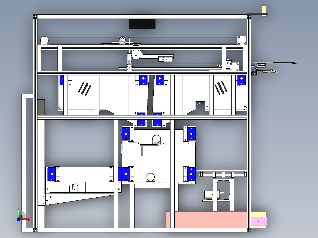 全自动叠衣机前视图