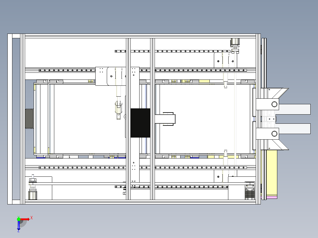 全自动叠衣机俯视图