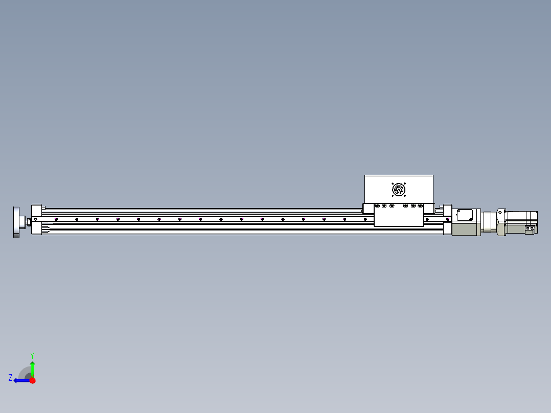 威洛博直线电机模组EB6ZR-L140-S900-LZ575K-Z575K-MS3右视图