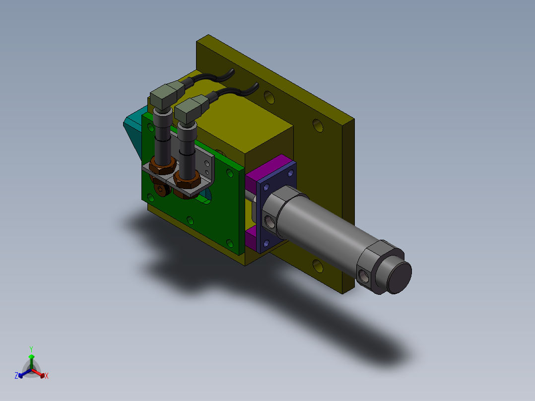 组装导向机构正等轴测图