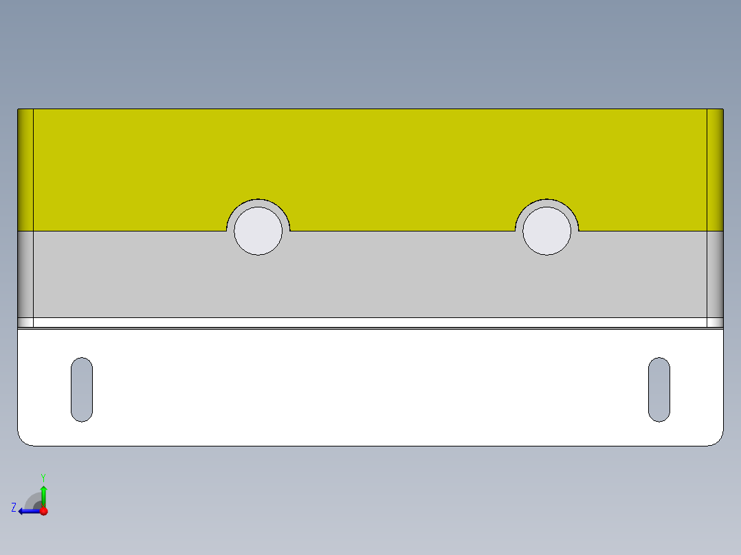 四孔按钮盒组件（天逸）右视图