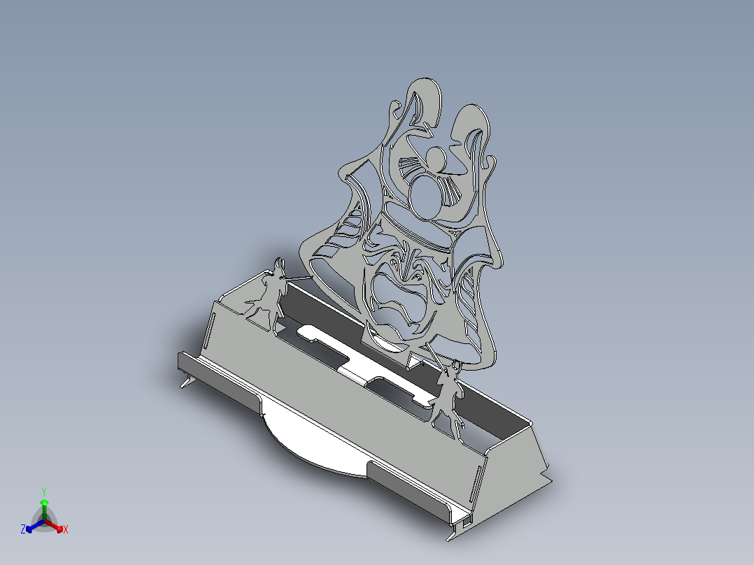 SBH-696969f 书架武士正等轴测图