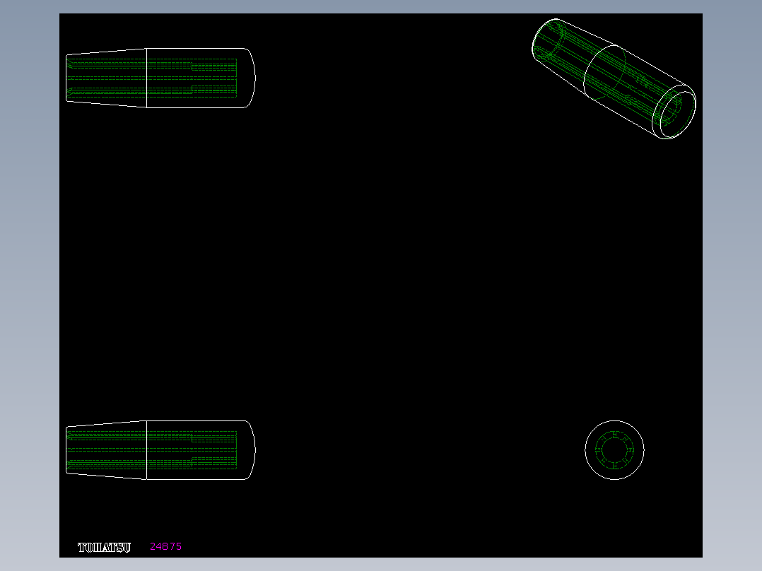 把手I.580N-2D多系列多零件图纸模型