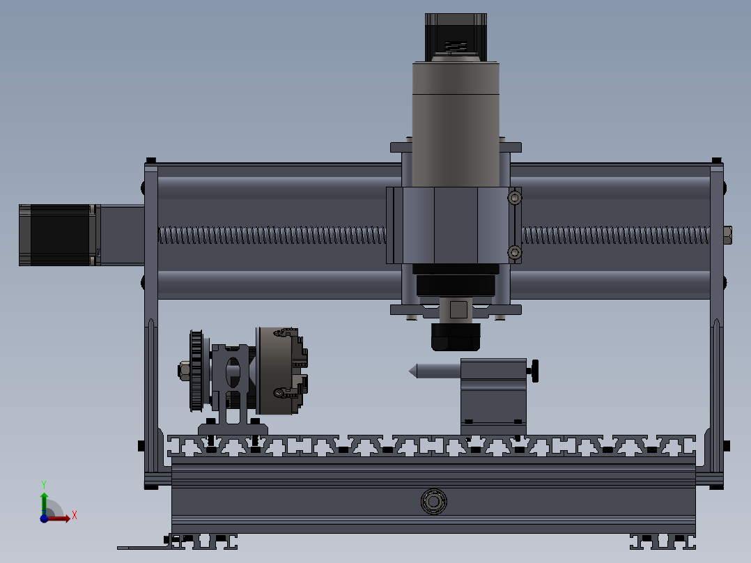 cnc迷你加工中心前视图