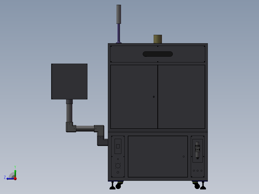 手机电池全自动焊接右视图