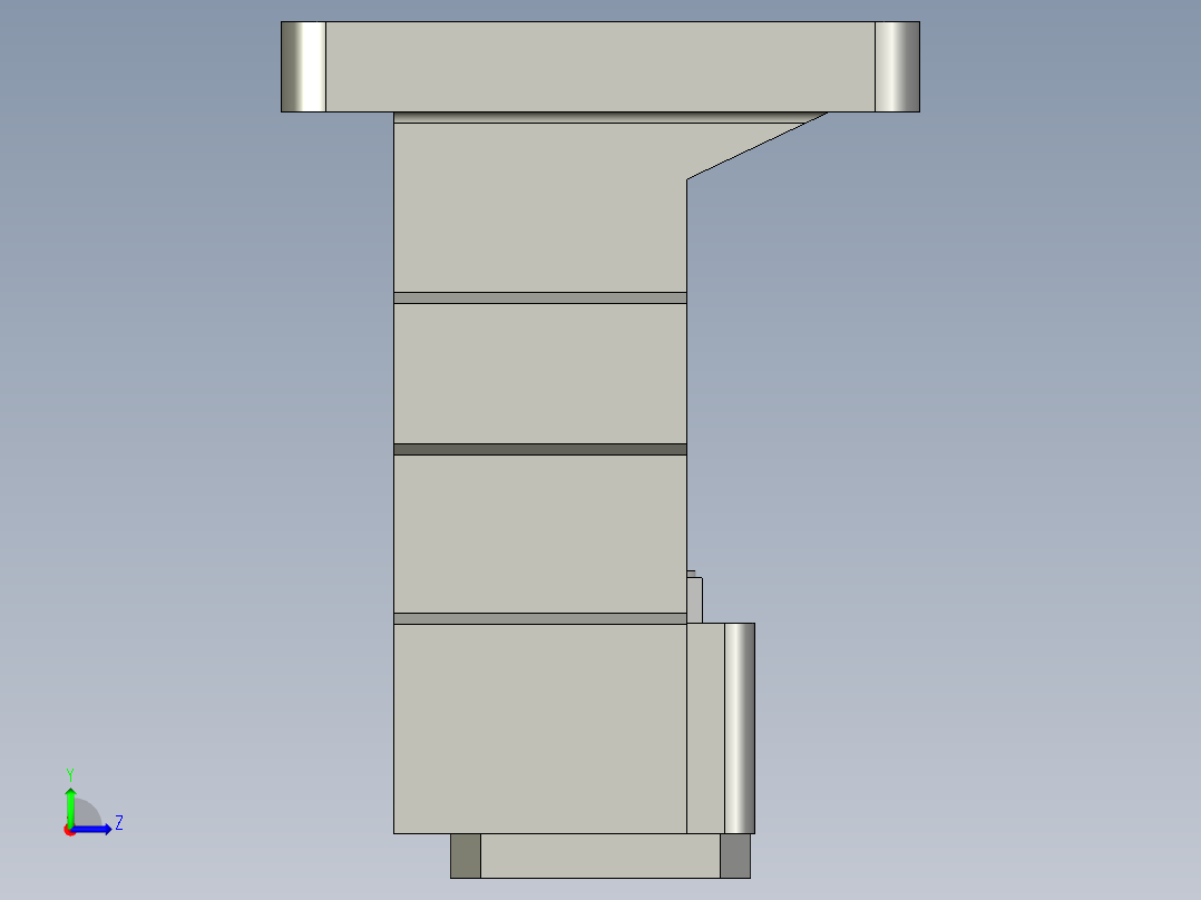 HM15-86 - 滚珠丝杠 SFU1605 SFU2005 SFU2505 的轴承和步进支架左视图