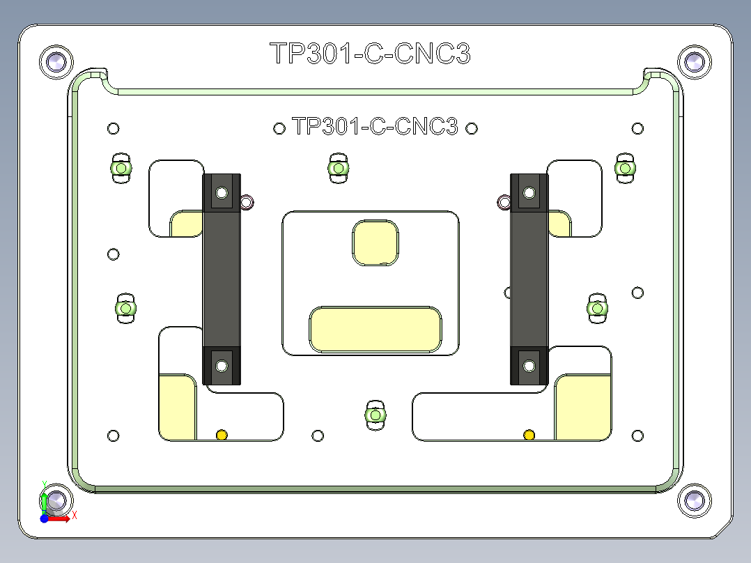 TP301-C-CNC3-笔记本CNC工装夹具三维模型0609前视图
