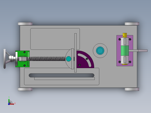手动砂轮裁断机（sw18可编辑+工程图）前视缩略图