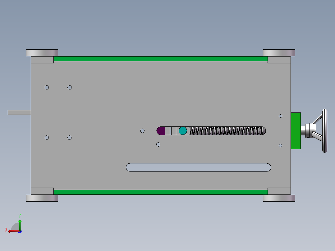 手动砂轮裁断机（sw18可编辑+工程图）后视图