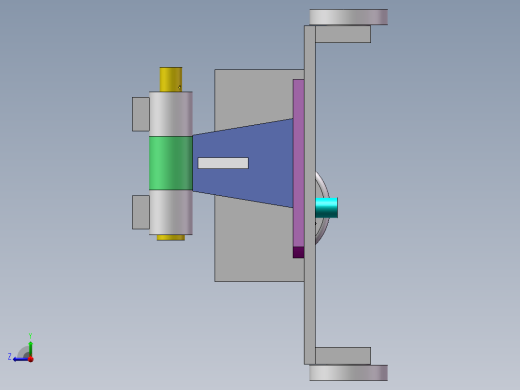 手动砂轮裁断机（sw18可编辑+工程图）右视缩略图