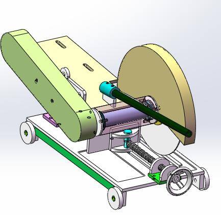 手动砂轮裁断机（sw18可编辑+工程图）缩略图