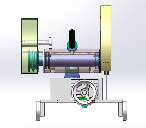 手动砂轮裁断机（sw18可编辑+工程图）