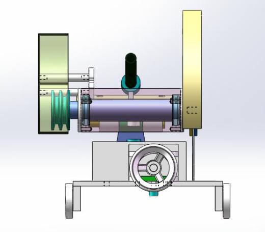 手动砂轮裁断机（sw18可编辑+工程图）缩略图