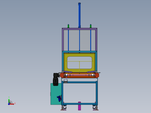 积放滚筒线sw18可编辑前视缩略图