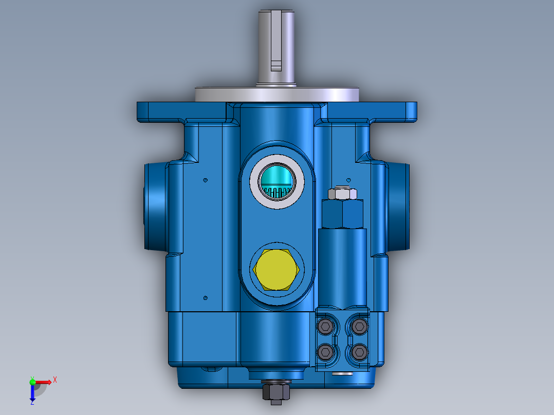 Continental Hydraulics-HPV-10B35-RF-O-1R液压元件俯视图