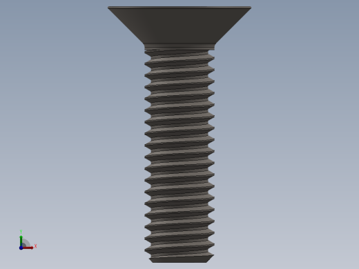 Screw_ISO_10642_M6x22_A2.SLDPRT前视缩略图