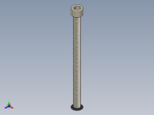 Screw_DIN_912_M6x90F_A2.STEP公制内六角螺钉