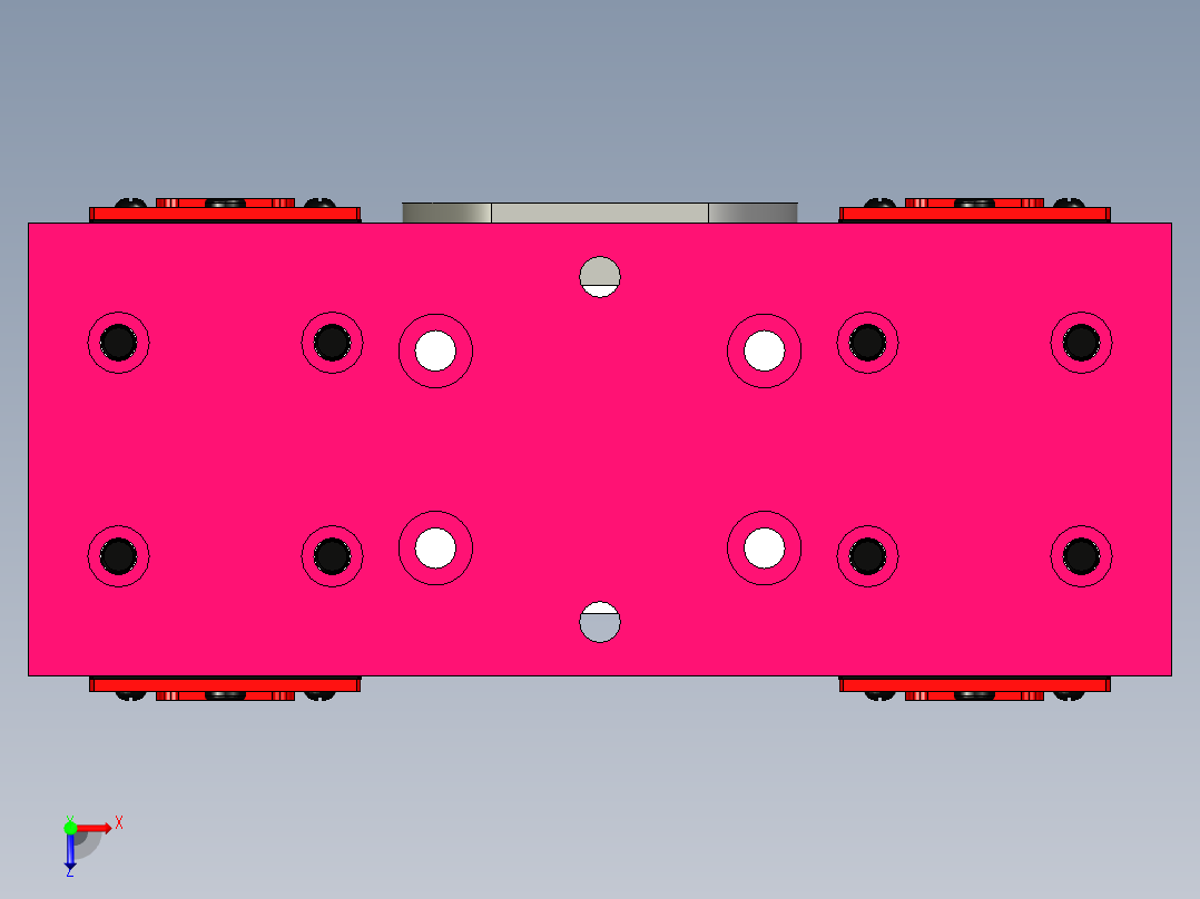 B3003423-丝杠模组俯视图