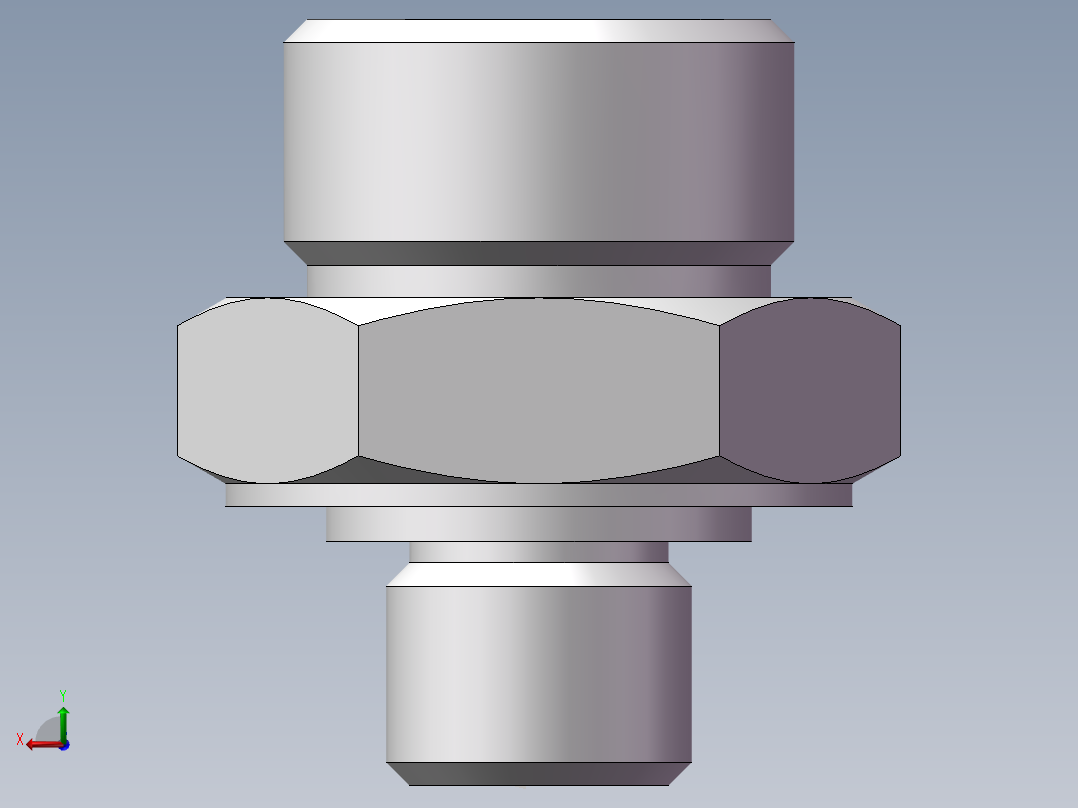 英制管螺纹ED密封、1CB-22-04WD后视图
