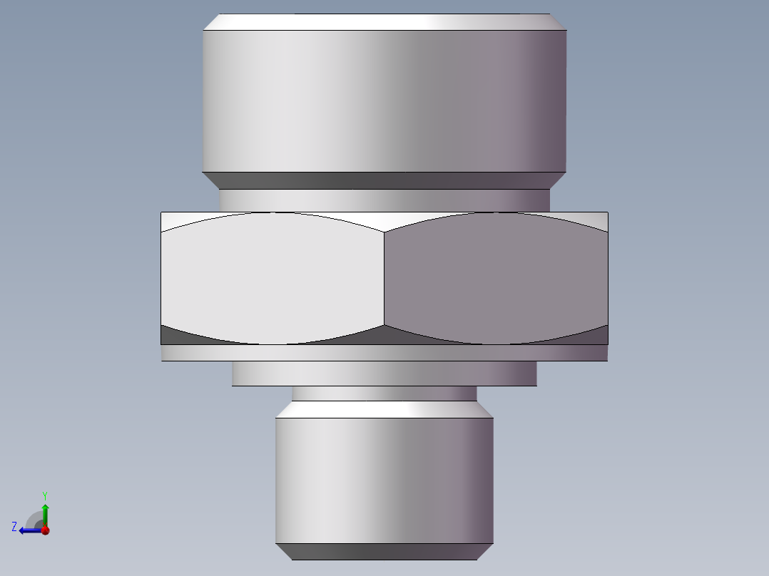 英制管螺纹ED密封、1CB-22-04WD右视图