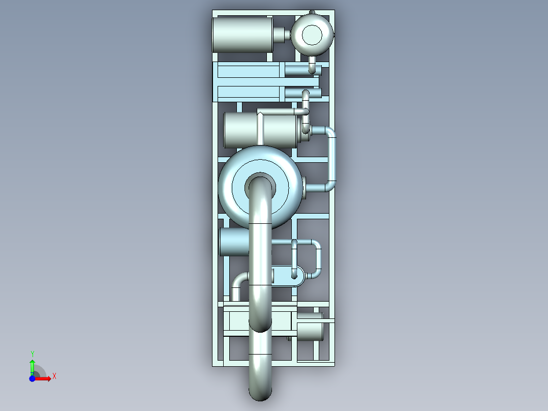 工业液化气存储专机组设计前视图