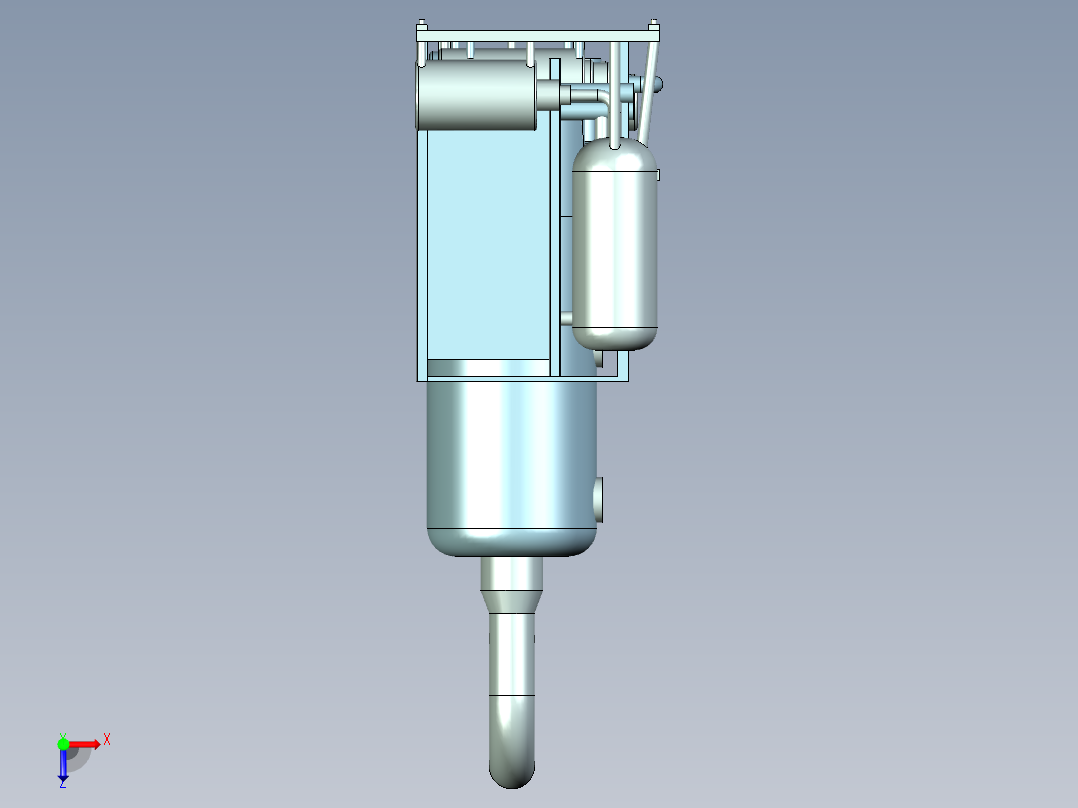 工业液化气存储专机组设计俯视图