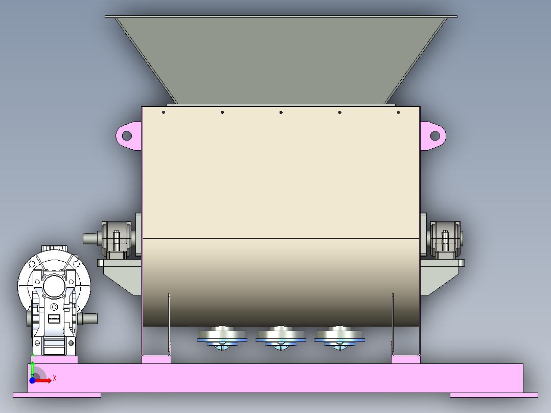 色带混合器前视图