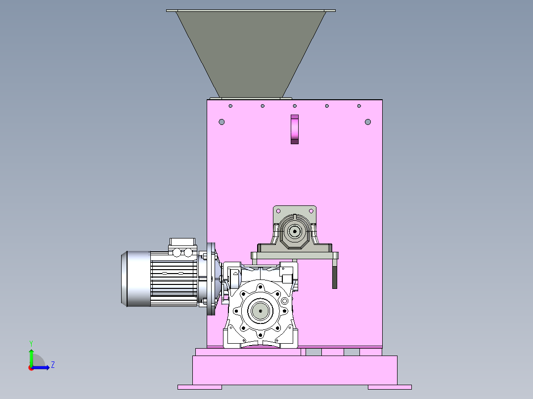 色带混合器左视图