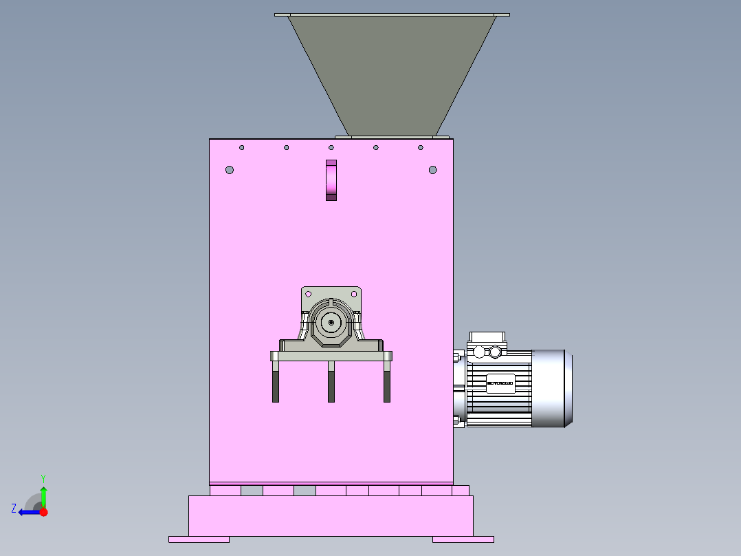 色带混合器右视图