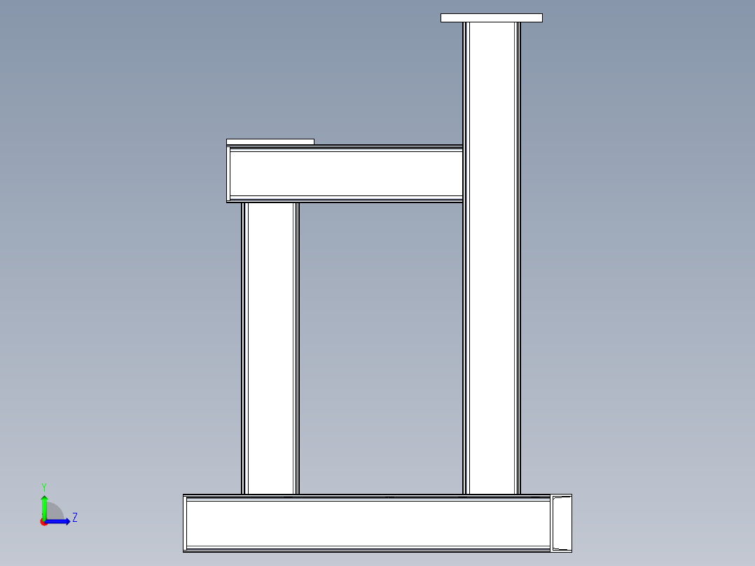 60度立模机左视图