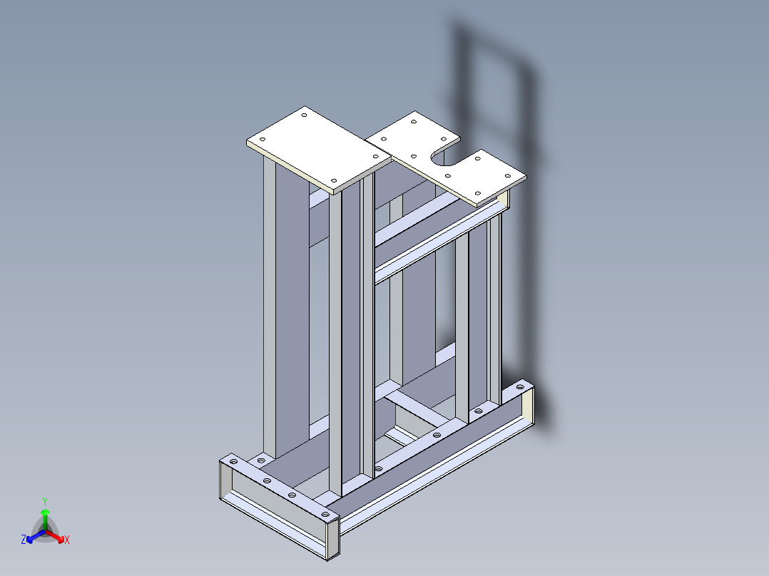 60度立模机正等轴测图