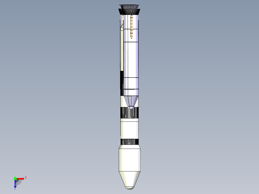 B3003693-GSLV mkIII运载火箭俯视图