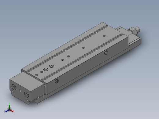 MXQ20 气动滑台（循环式直线导轨）双缸型[MXQ20A-125-ZB5]