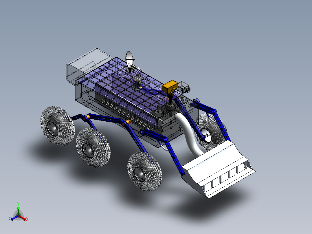 AGV小车、AGV(104)正等轴测图