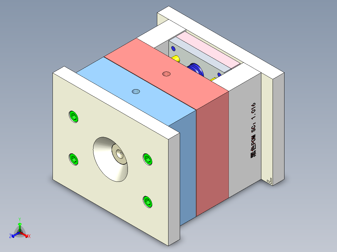 压线码（曲面上走流道）