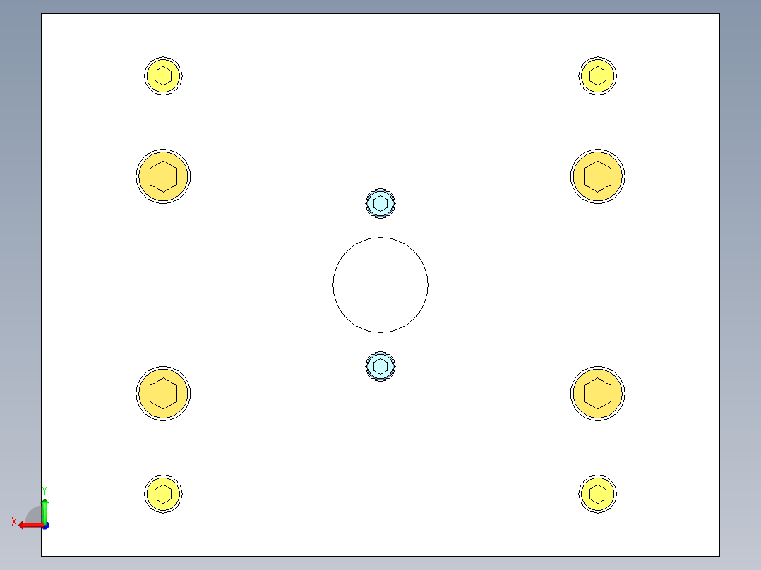 压线码（曲面上走流道）后视图
