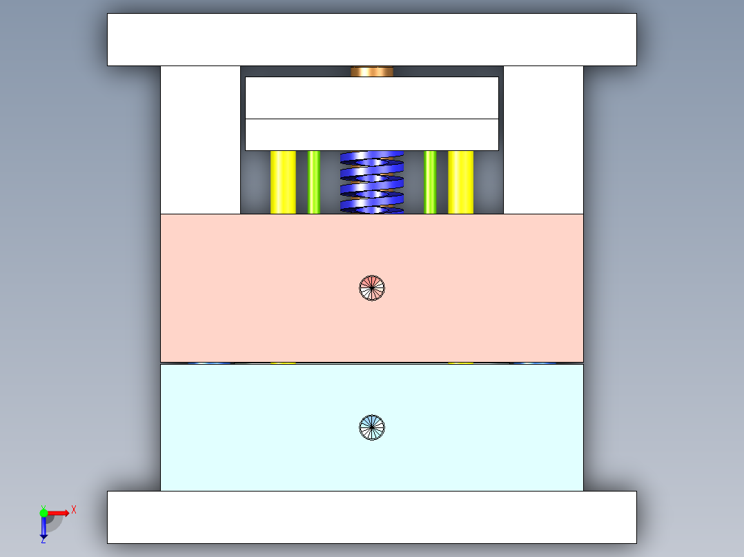 压线码（曲面上走流道）俯视图