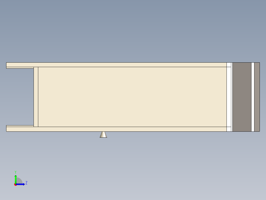 室外阳台收纳储物柜、多功能园艺工具房左视图