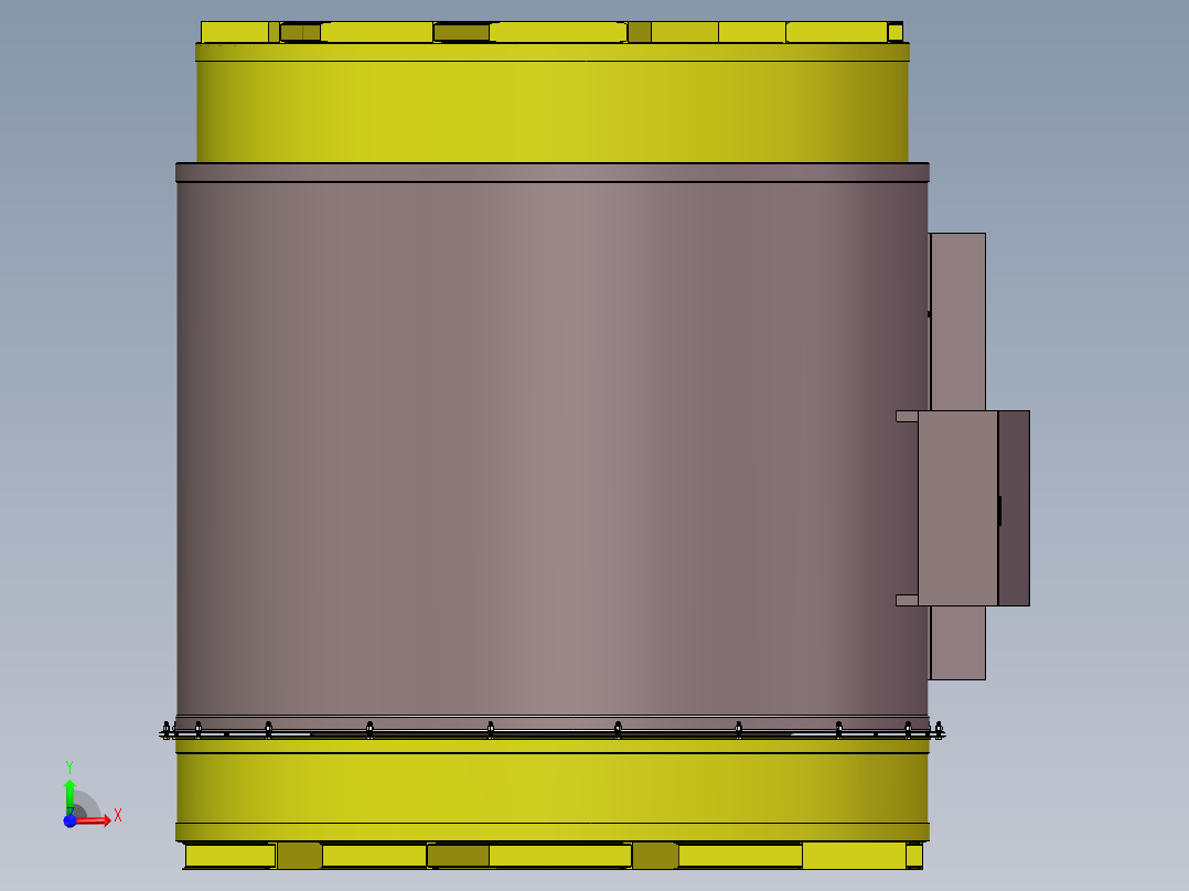 压力容积、储锌罐前视图