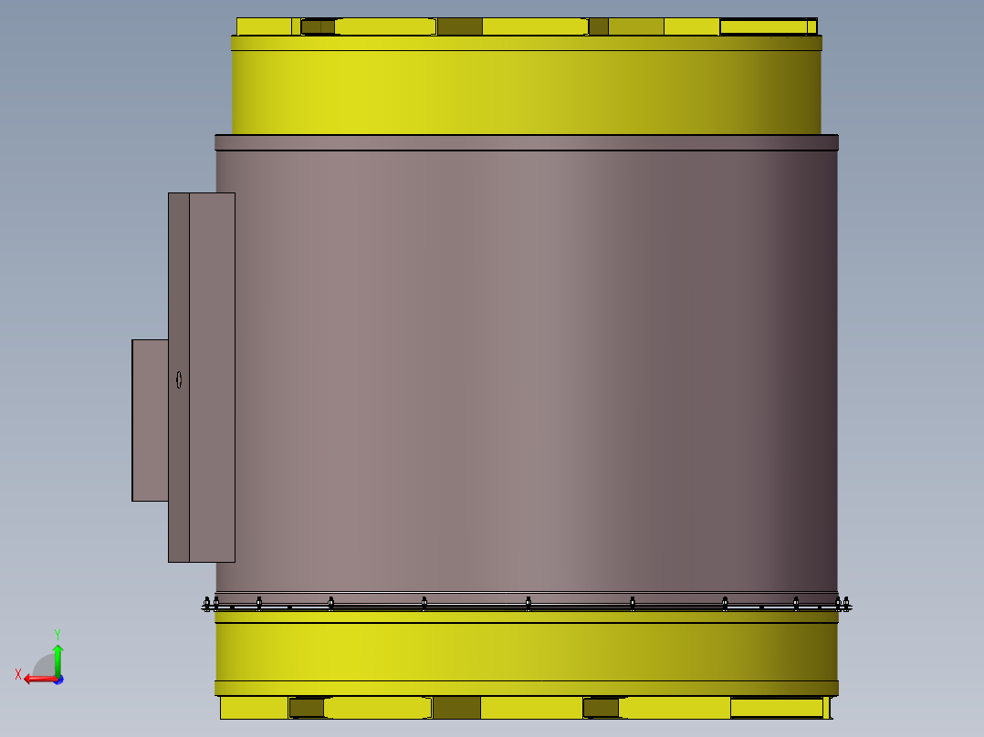 压力容积、储锌罐后视图