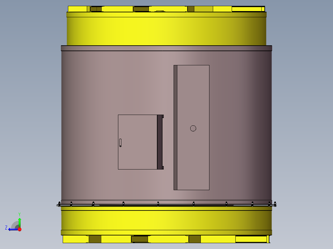 压力容积、储锌罐右视图