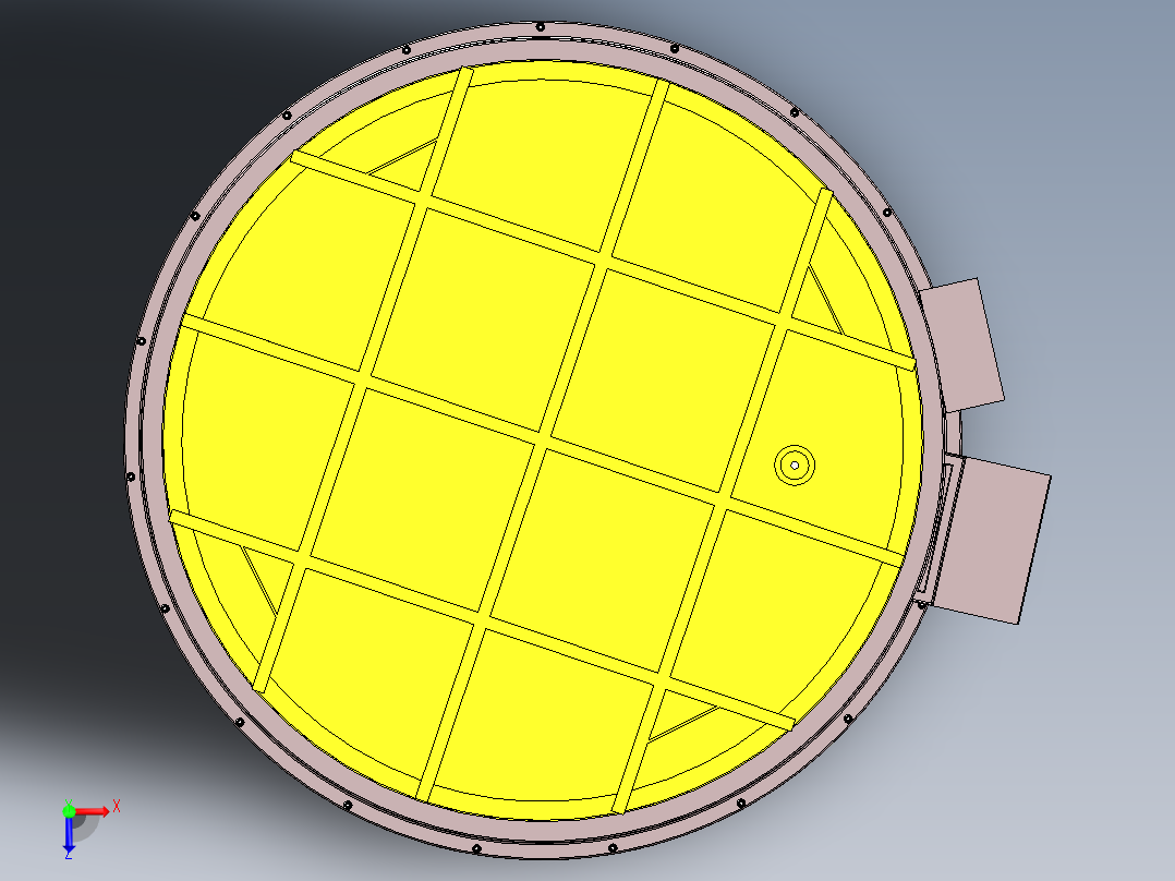 压力容积、储锌罐俯视图