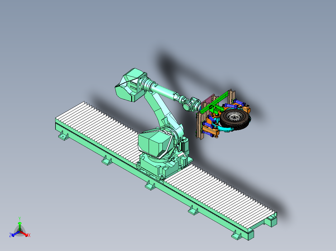 轮胎的移动式抓取机械手