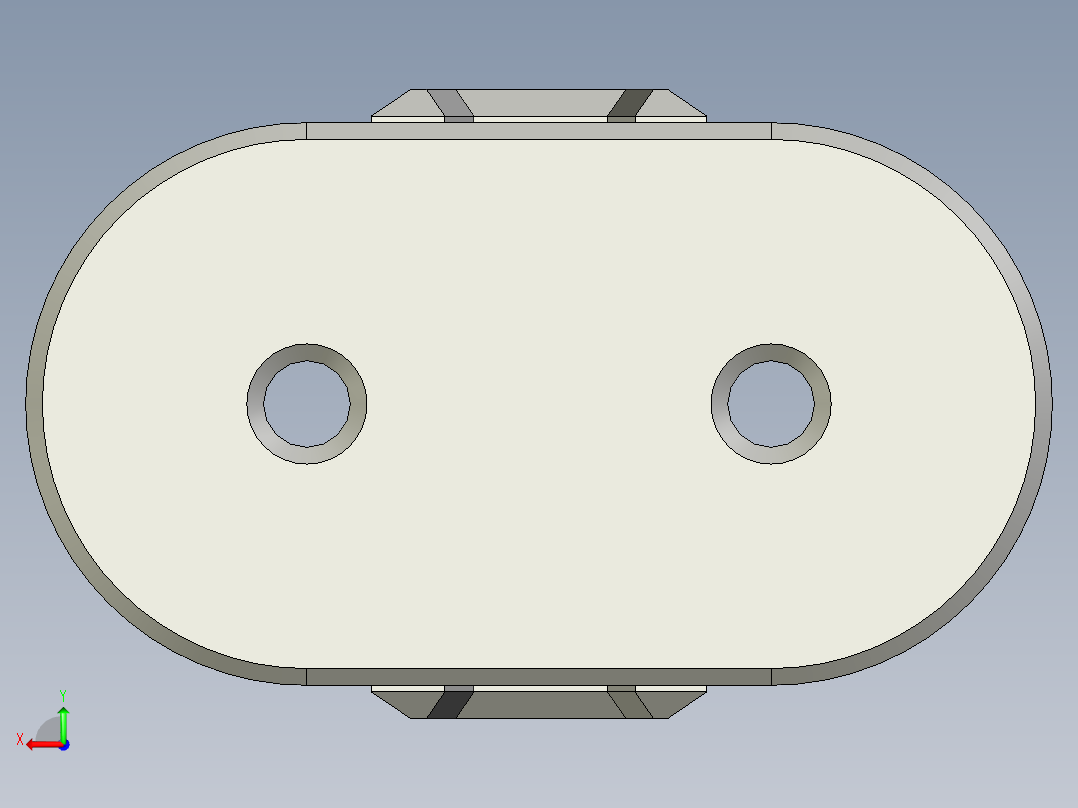 AA 电池座后视图