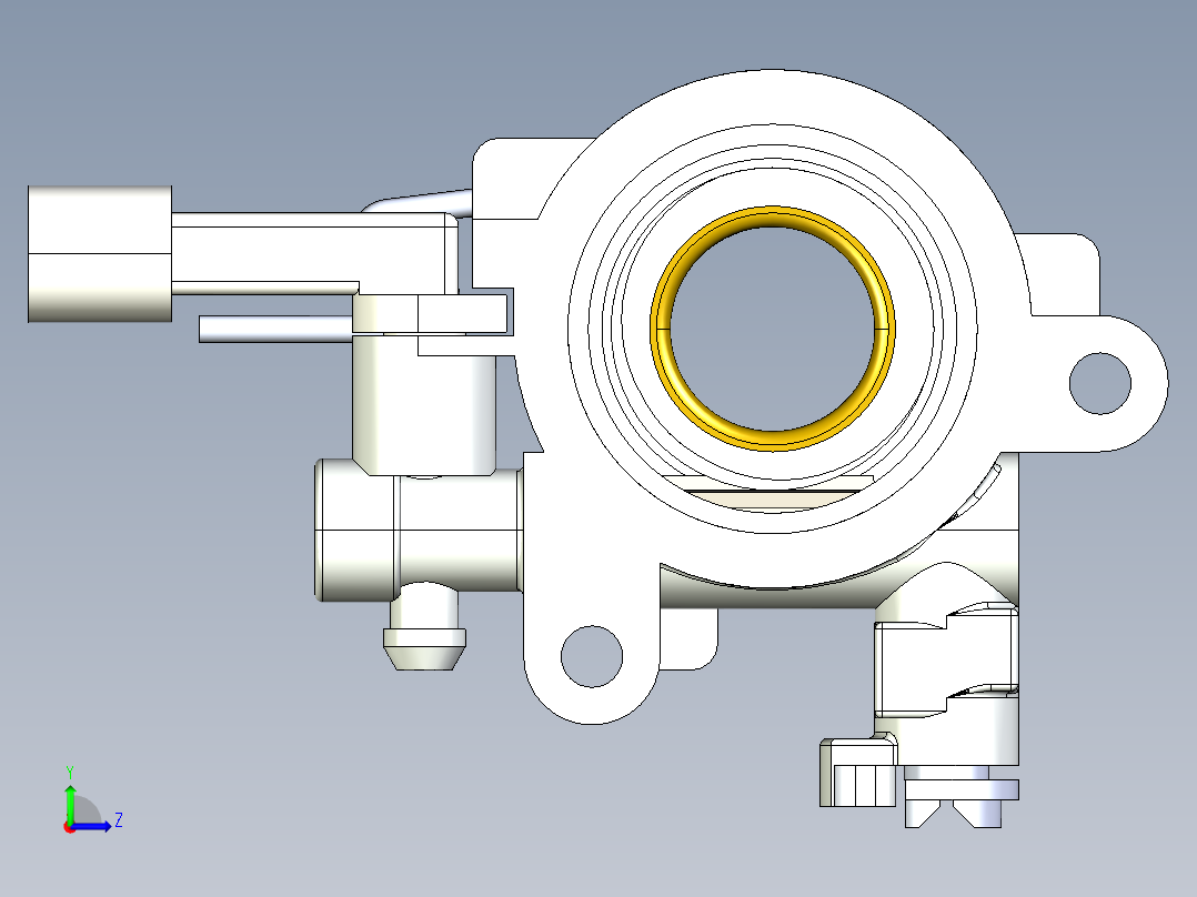 A0003702-完全详细的STHIL039油泵左视图