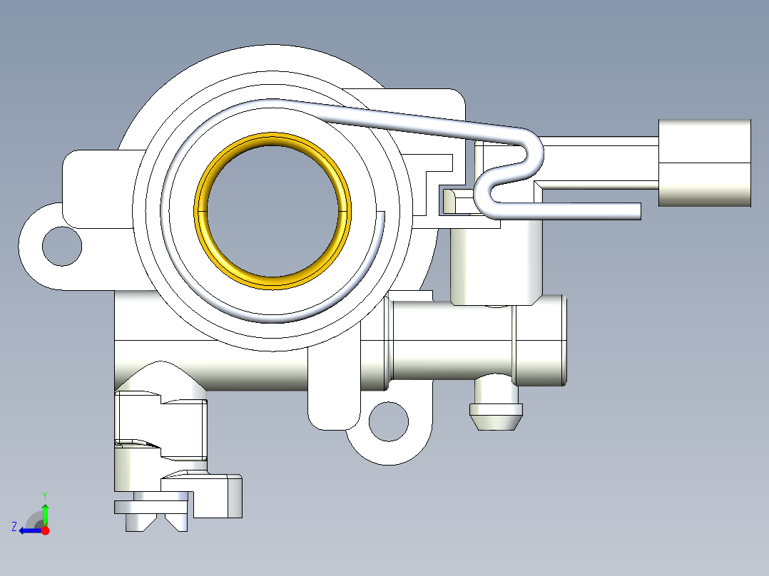 A0003702-完全详细的STHIL039油泵右视图