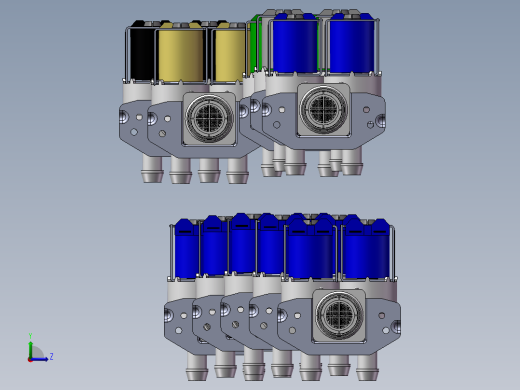 10款DSVP42-双出口先导式电磁阀模型左视缩略图